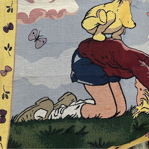 NWT Vintage Goodwin Weaves Disney Classic Winnie The Pooh Tapestry 25x26 - Picture 2 of 5